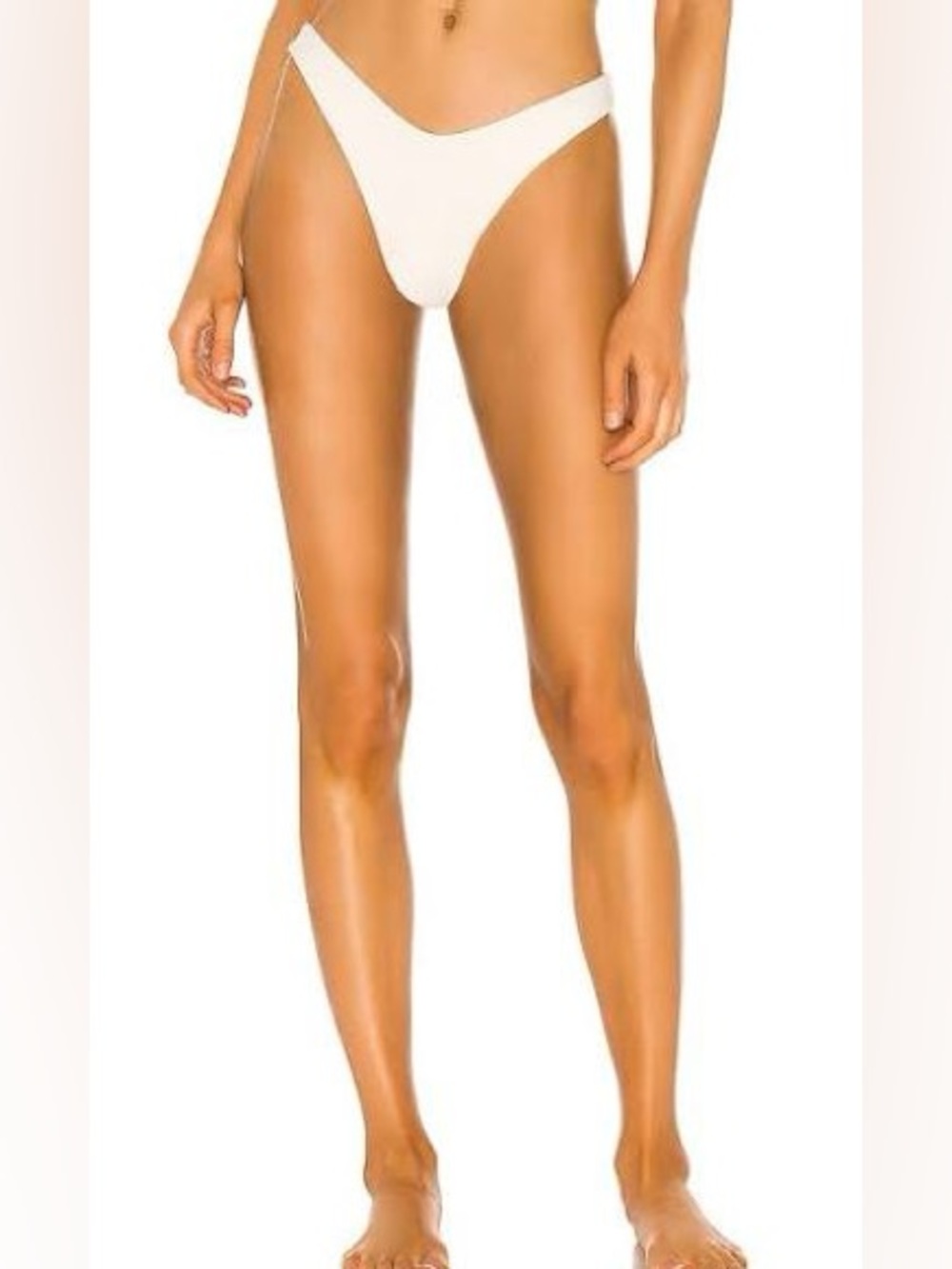 l*space Cabana Bitsy Cream High-Leg Bikini Bottom - NWT